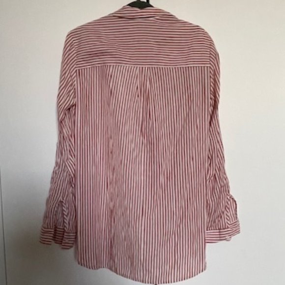 Express Classic Portofino Shirt - Red/White Stripes, Size: Med - Picture 3 of 3